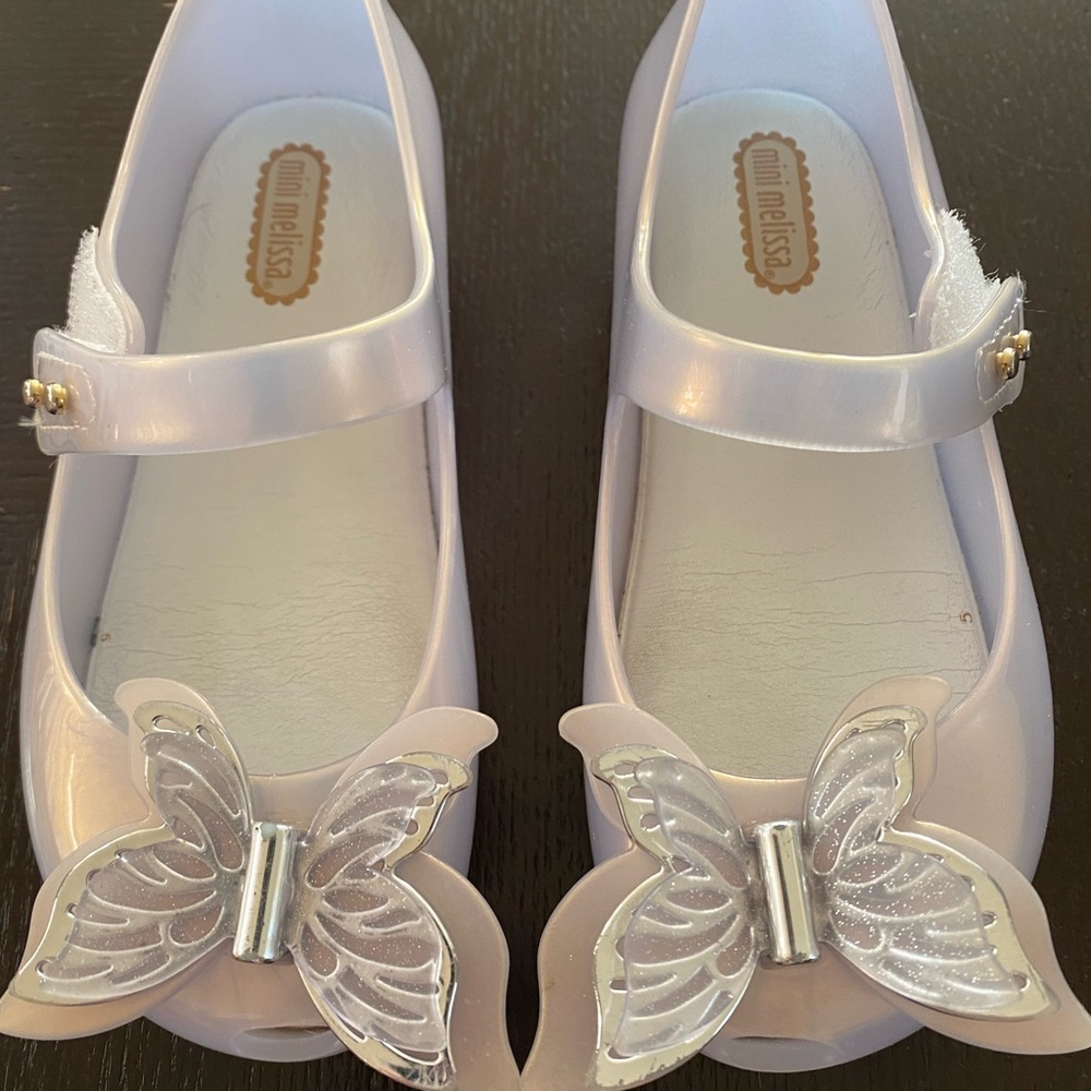 Size ten mini Melissa shoes